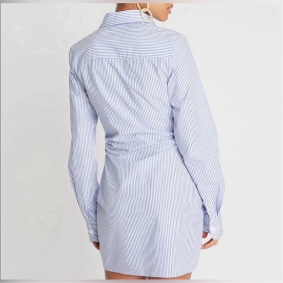 Choosy Crosby St Chic Blue Striped Long Sleeve Dress - Picture 4 of 8